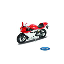 WELLY MODEL 1:10 MV AGUSTA F4 ČERVENĚ-STŘÍBRNÁ